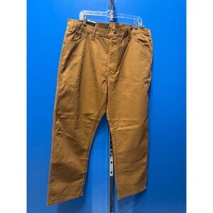 Dickies Mens Carpenter Jeans 40X30 Relaxed Fit Straight Leg Brown Workwear Multi